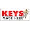 Signmission KEYS MADE HERE BANNER SIGN transponder auto car locksmith locks mobile B-96 Keys Made Here - alternate 1